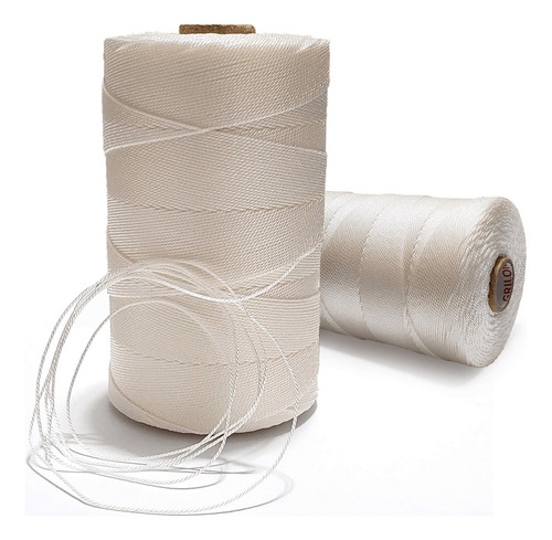 Fio Torcido Cordonel Nylon Grilon 210/012 Branco 200g -9un