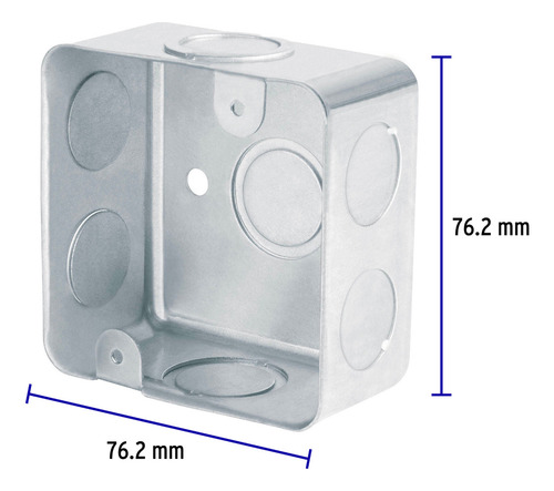 Caja Cuadrada 3x3 Reforzada, Volteck 49071