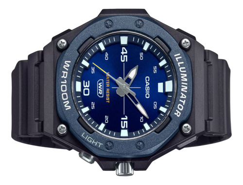 Reloj Casio Mw-620h-2av, Luz Led, Resistente Al Agua