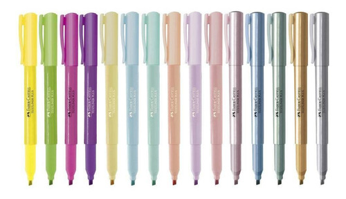 15 Marcadores Textliner Faber Castell - Mosca