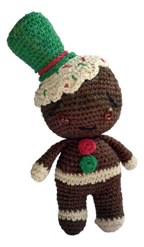 Peluche Galleta De Jengibre - Amigurumi - Tejidos_jaisclau 