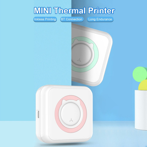 Impresora Térmica Bluetooth Pequeña + 10 Rollos De Papel