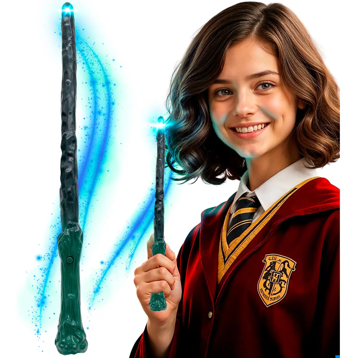 Varita Harry Potter Luz Sonido Disfraz Mago Halloween Cospla