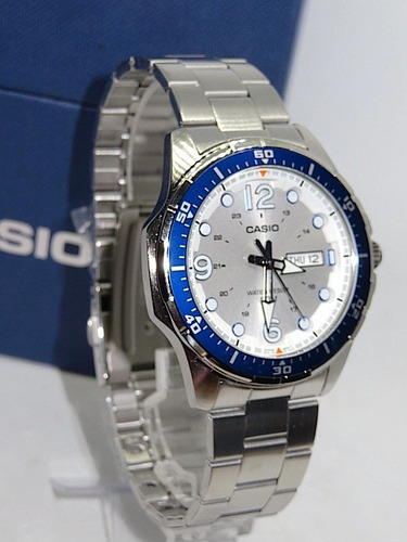 Relógio De Luxo Casio Analógico Aço Inoxidável Importado Eua