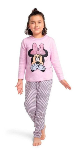 Pijama Niña Algodón Minnie Talla 4 Art.30772