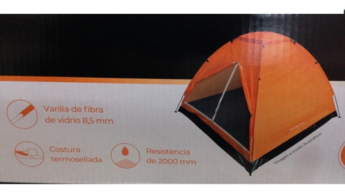 Imagen 2 de 7 de Carpa Uritorco 4 Personas Camping Bolso Kushiro Zona Norte
