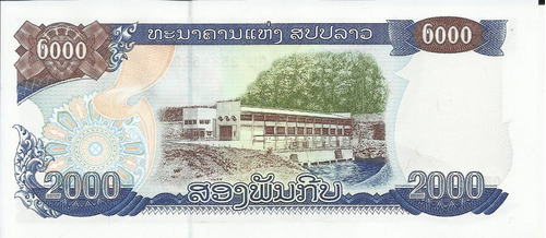 Laos 2000 Kip 2011