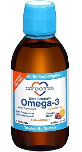 Líquido Ultra Fuerte Omega-3 Vitamina D3, 2200 Mg De