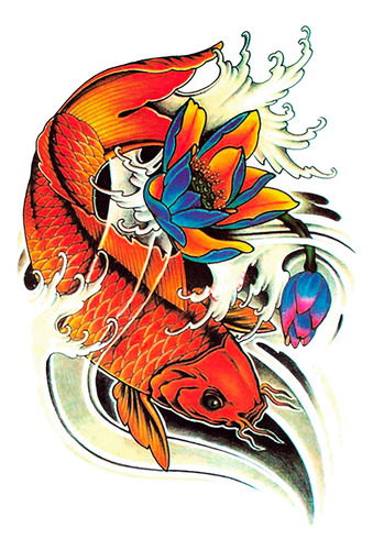 Kit 2 Tatuagens Falsa Feminina Karpa Catrina Caveira 21x15cm