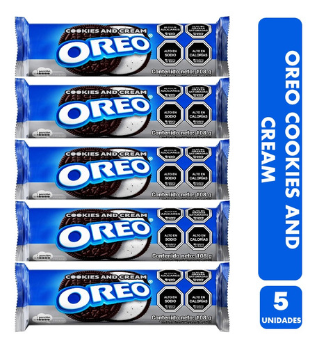 Galletas Oreo Cookies And Cream - Para Colación (pack 5 Uni)