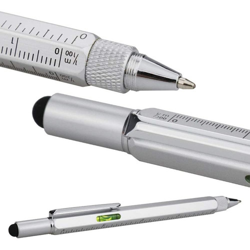Hetaocat Metal Multi Tool Pen 6-in-1 Stylus Pen - With Screw