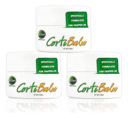 Tarros De Cortibalm De Dr. Dans - Paquete De 3 - Para Labios
