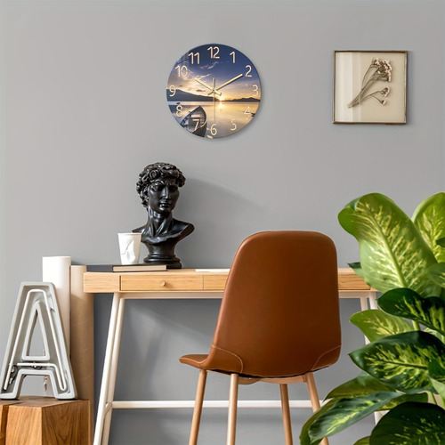 Relojes De La Pared Del Atardecer De Constante Para El Dormi