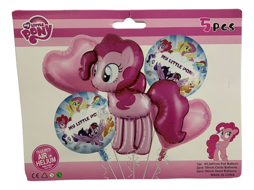 Bouquet De My Little Pony 5 Piezas Globo Metalizado 