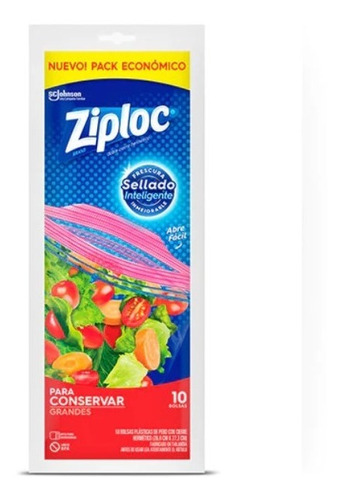 Bolsas Ziploc Para Conservar Grandes 10unid