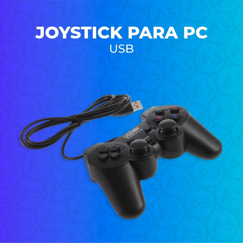 Imagen 2 de 10 de Joystick Analogico Usb Para Pc Con Vibracion Dualshock