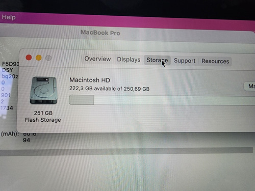 Imagen 6 de 9 de Macbook Pro Touchbar 2019 Intel I7 16gb Ram 256 + Cargador