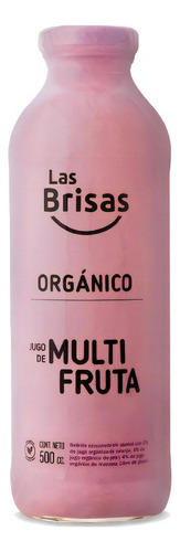 Jugo Orgánico Las Brisas Liviano Multifruta Vegano 500ml