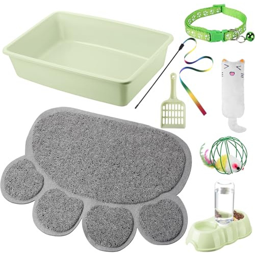 Kit De Iniciación De 7 Piezas Para Gatos Y Gatitos, Caja De