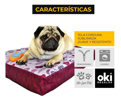 Imagen 5 de 8 de Cucha Perro Cama Para Perros 50x80 Espuma Siesta Time