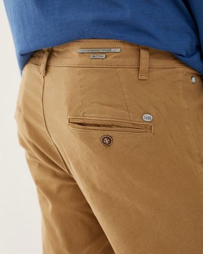 Pantalón Taverniti Chino Gabardina Elastizado Talle Especial