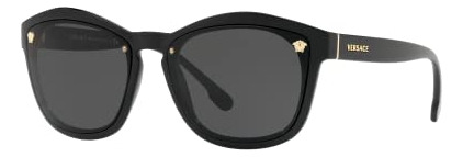 Versace Mujer Gafas De Sol Marco Negro, Dark Grey 4dbjq