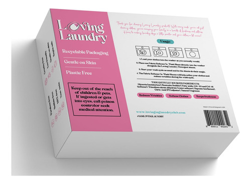 Sábanas Suavizantes Loving Laundry Para Lavadora, 80 Cargas