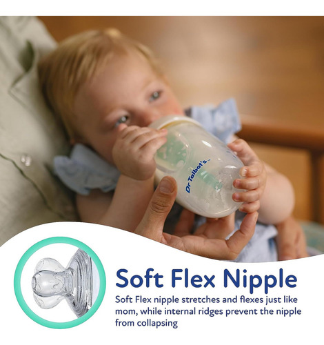 Biberones Anticólicos Con Chupón Flexible Suave 6 Oz Biberon