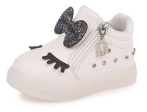 Zapatos Luminosos Diamantes Imitación Deportivos Para Niñas