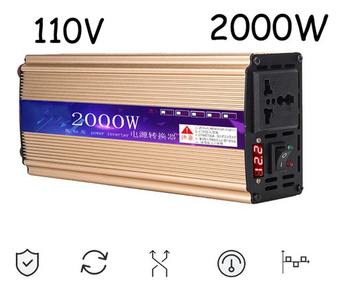 Inversor De Onda Senoidal Modificado 2000w 110v