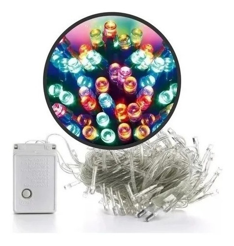 X100 Led Guirnalda Multicolor Luces 220v Navidad Fiesta