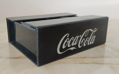 Servilletero Coca Cola Plástico Negro (con Resorte)