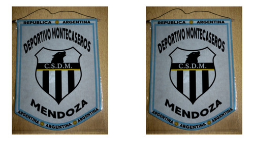 Banderin Mediano 27cm Deportivo Montecaseros Mendoza