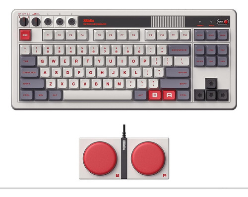 Teclado Mecánico 8bitdo Original Inspirado En Nintendo