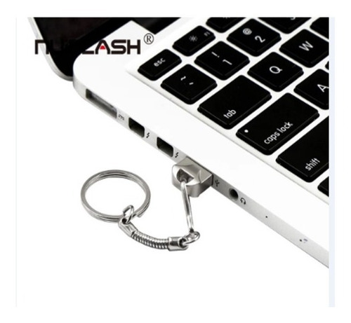 Pen Drive Nano 16gb Com Suporte Cor Grafite
