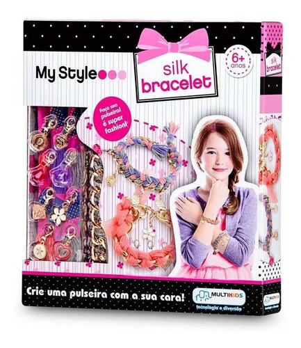 Brinquedo Infantil Faça Sua Pulseira, Silk Bracelet My Style