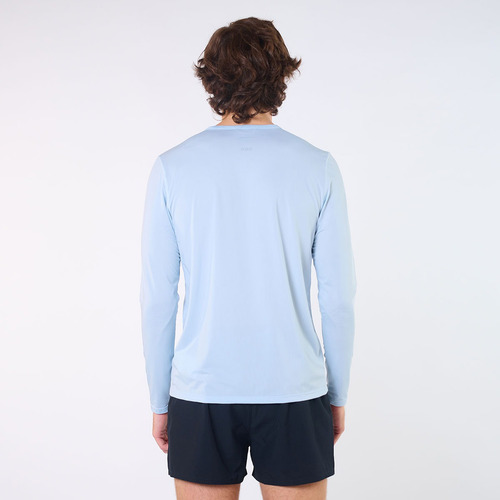 Remera Manga Larga Hombre Saucony Stopwatch Graphic Blue