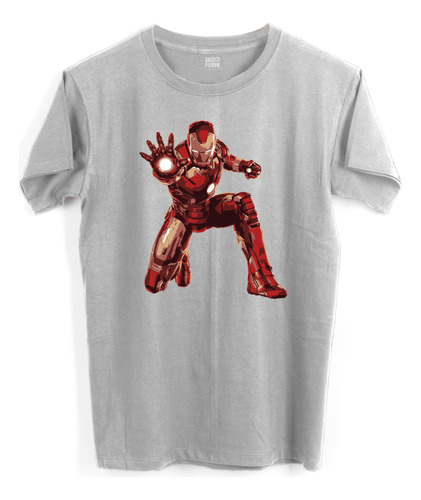 Playera Jaspe Ironman Hombre Marvel Comics Película 1396