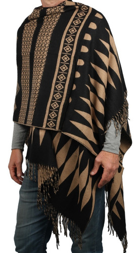 Ruana Poncho Mantón Hombre Étnico Guarda Pampa