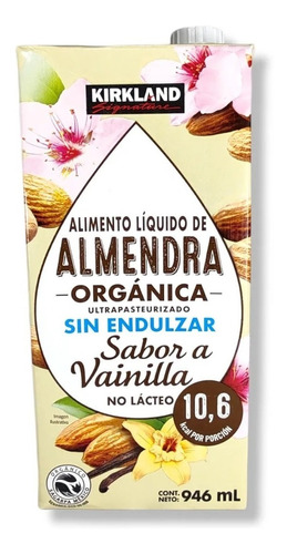 Bebida De Almendra Orgánica Sabor Vainilla Kirkland 946 Ml