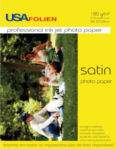 2 Papel Fotografico Inkjet A4 Semi Brilho Santin 180g C/50