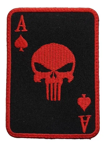 Parche Bordado Juego De Carta A Picas Punisher El Castigador