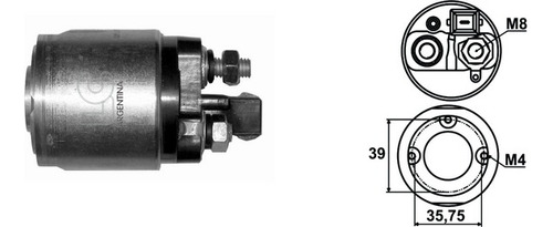 Solenoide De Arranque Vw Gol Fox Golf Suran Polo Crossfox Lc