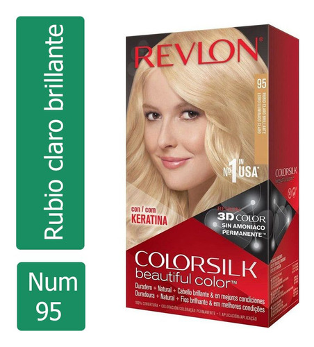 Revlon Colorsilk Tinte Permanente 95 Rubio Claro Brillante C