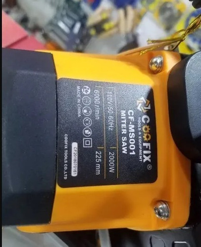 Imagen 2 de 4 de Ingleteadora 110v / 6000rpm/2000w Coofix Cf-ms001 Ingco