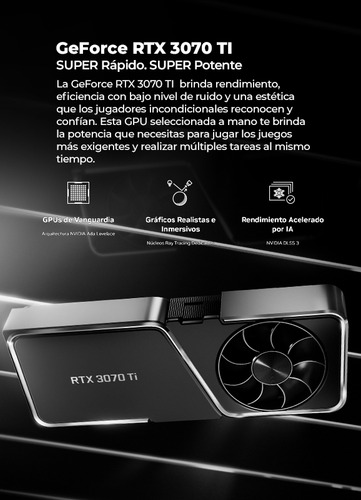 Pc Gamer Yeyian, Nvidia Geforce Rtx 3070 Ti 8gb, Intel Core I7-12700kf 2.7ghz, 16gb Ddr5 3600mhz, 1tb Nvme + 2tb Hdd, 850w 80 Plus Gold, Wi-fi, Bluetooth, Enfriamiento Liquido, Z690,ypt-ya127kf-37t1m