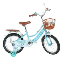 Comprar Bicicleta 12  16  Niña C\u002Fruedas De Entrenamiento + Cesto