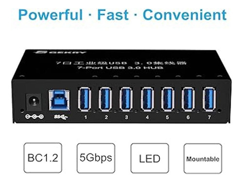 Gekry Hub Usb 3.0 Concentrador De Datos Usb Caja De