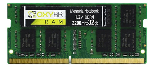 Memória Ram Ddr4 3200mhz 32gb Notebook Oxybr