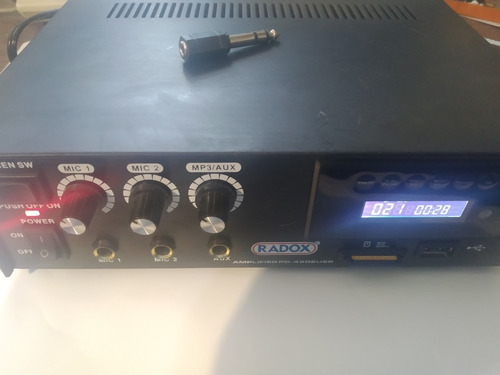 Amplificador De Audio Usb Sd, Aux Radox